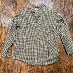 L.L. Bean button down long sleeved shirt, size large. In excellent condition